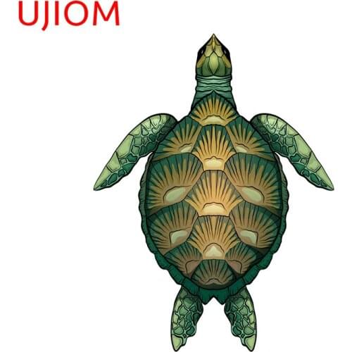 UJIOM Color Cartoon of Green Turtle Home Decoration Bedroom Living Room Decorations Decals Personalise Room Decor Poster