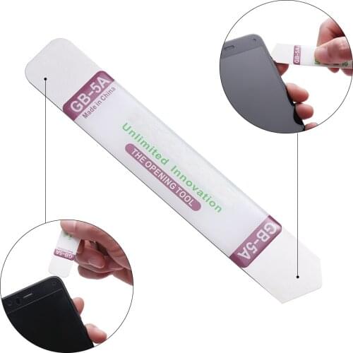 2Pcs Metal Flat Soft Blade Crowbar Pry Bar Open Repair Kit For Mobile Phone Broken Screen Glue Removal Battery Opening Tools