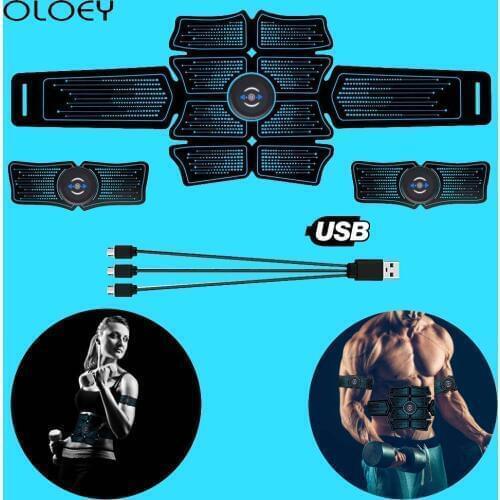 2020 New Electric Press Simulator Massager Abdominal Muscle Trainer EMS ABC Sports Gym Home Exercise Fitness Equipment Training