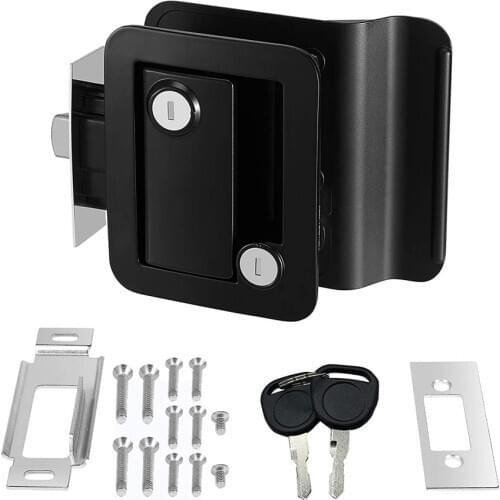 2021 Caravan RV Travel Trailer Entry Door Lock Camper Door Latch Handle with Keys RV Door Lock Replacement for RV/Camper/Trailer