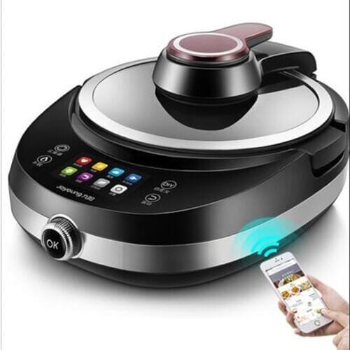 220V Electric Automatic Electric Stir-Frying Wok Pot Non-stick Household Intelligent Multi Cooker Robot Cooking Machine EU/AU/UK