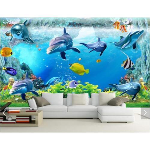 3d photo wallpaper custom 3d wall murals wallpaper 3 d underwater background wall paper paintings 3d Children room wallpaper