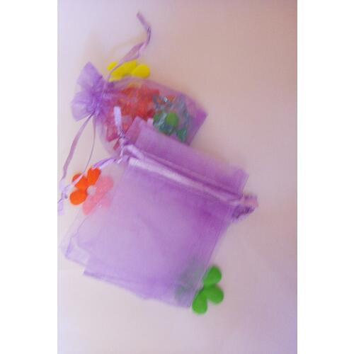 50pcs 30*40cm Light Purple Organza Gift Bag Jewelry Packaging Display Bags Drawstring Pouch For Bracelets/necklace Mini Yarn Bag