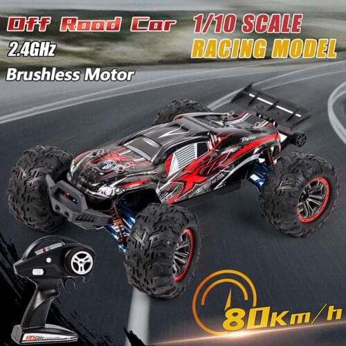 80KM/H High Speed 4WD RC Car Brushless Motor 1:10 Scale Independent Shockproof 45° Climbing Alloy Frame Drift Racing Kid RC Toys