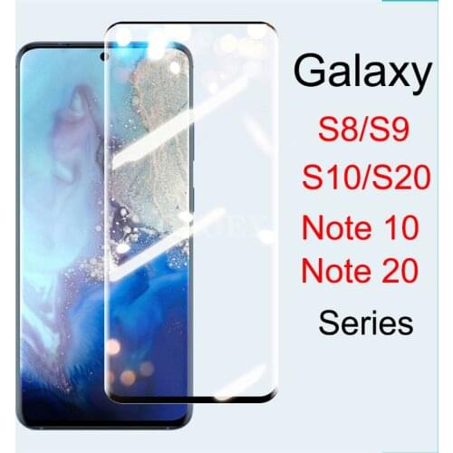 3D Full Glue Tempered Glass Galaxy Note20 Phone Case For Samgung Galaxy Note 10 S20 S10 S9 S8 Plus s 20 10 9 8 10E ultra genuine