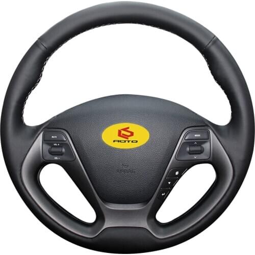 Braiding cover for the Steering Wheel Cover for Kia K3 2013 K2 Rio 2015 2016 Ceed Cee'd 2012-2017 do carro funda volante