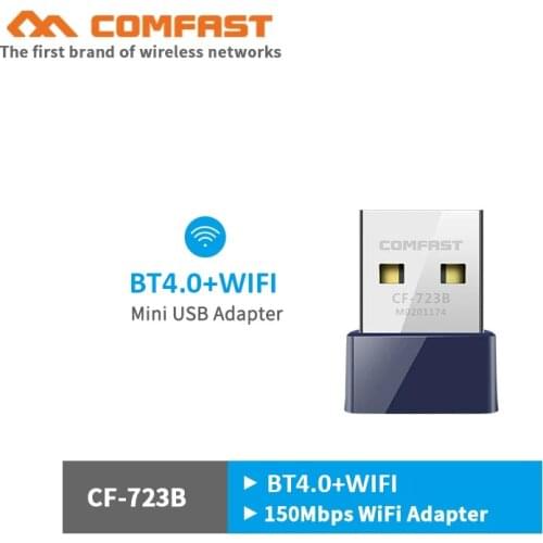 Comfast CF-723B USB Wifi Bluetooth Adapter 150Mbps mini wifi adapter wifi antenna transmitter PC WI-FI LAN network card Receiver