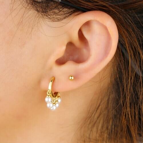 Elegance Brand Boho Pearl Tassel Drop Earring for Women Statement Geometry Pearl Round Dangle Nice Pierce Jewelry Wholesale