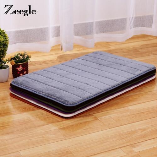 Memory Foam Carpets for Living Room Bedroom Bedside Carpet Rugs Kitchen Floor Mat Anti-slip Soft Modern Area Rectangle Carpet