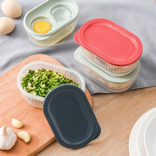 JSWORK Plastic Onion Ginger Food Storage Container Organizer Lemon Box Kitchen Rangement Cuisine With Lid