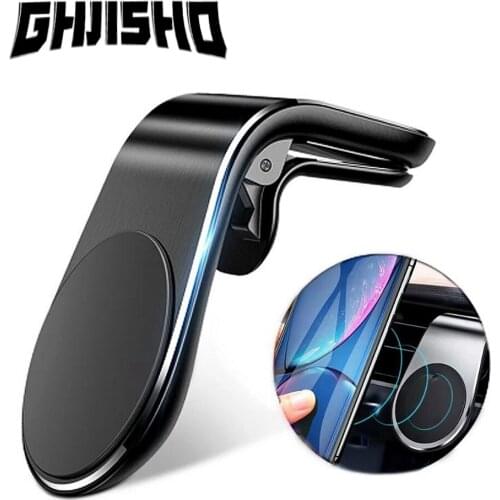 Magnetic Car Mobile Phone Holder 360 Degree GPS Rotation Mount Support Bracket Stick on Desktop Stand for Iphone13 12 Pro Huawei