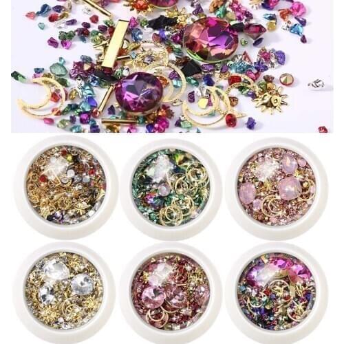 Micro-drilled Smashed Small Broken Diamond Crystal Sand Mixed Super Flash New York Storm For UV Resin Epoxy Mold Decoration