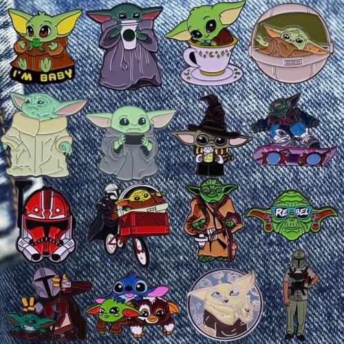 Cute Cartoon Comic Brooch Interesting Metal Enamel Badge Denim Jacket Backpack Pin Decoration Children Fashion Jewelry Gifts