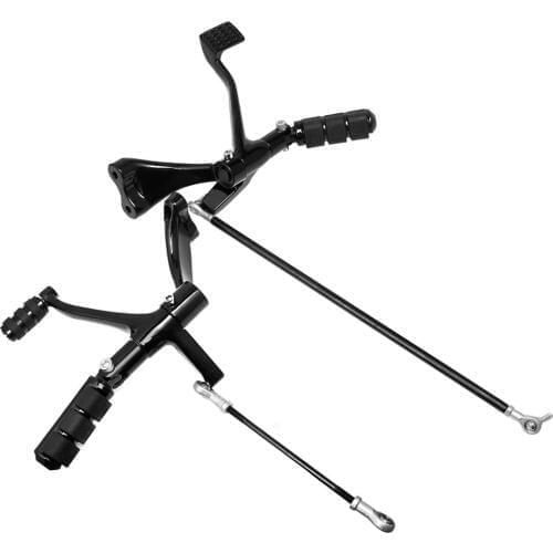 Motorcycle Black/Chrome Forward Controls Complete Kit Pegs& Levers& Linkages Fit For Harley Sportster XL 883 1200 1991-2016 15