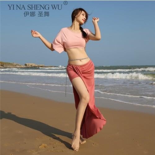 New Belly Dance Sexy Suit Exercise Long Skirt Clothes Practice Clothes Adult Female Group Belly Dance Performance Clothing Class