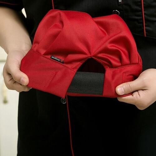 Clothing Jacket Chef Cook Chef Uniform Kitchen With Cats Short Sleeves Red