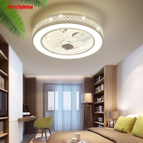 Ceiling fan+lamp with dimming remote control for living room bedroom decor lighting ceiling fan with lights good sleep 110V/220V