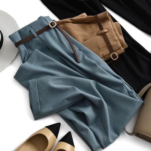 QUHENG Women's Tapered Trousers