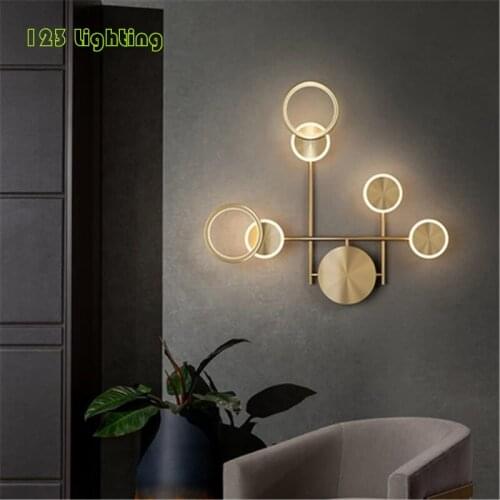 Modern Minimalist Led Wall Lamps Luxury Aisle Living Room Background Bedside Wall Sconce Lighting Fixtures Surface Mount