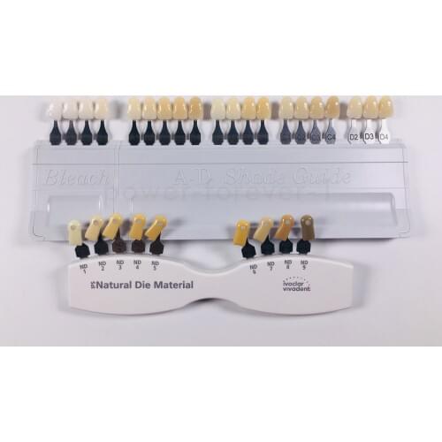 1 Set Dental Teeth Shade Guide Ivoclar Vivadent 9/16/20 Color Porcelain Material VITA A1-D4