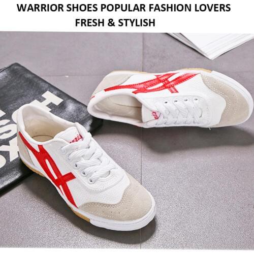 Chinese Classic Warrior Shoes Flat Canvas Unisex Slippers Soft Rubber Breathable Sports Shoes Parkour Training Footwear Sneakers