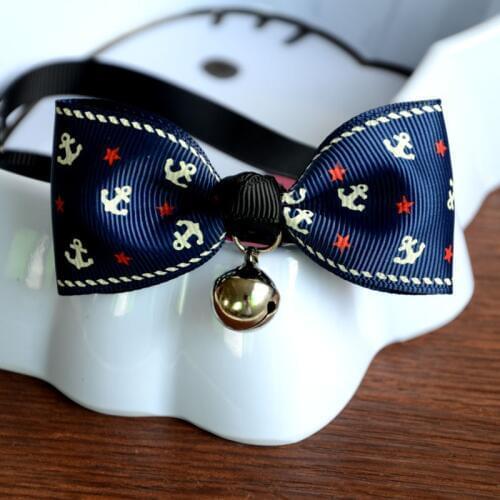 1Pc Safety Dog Cat Pet Collar Cute Bow Tie Dog Collars With Bell Puppy Kitten Necktie Collar 6 Colors