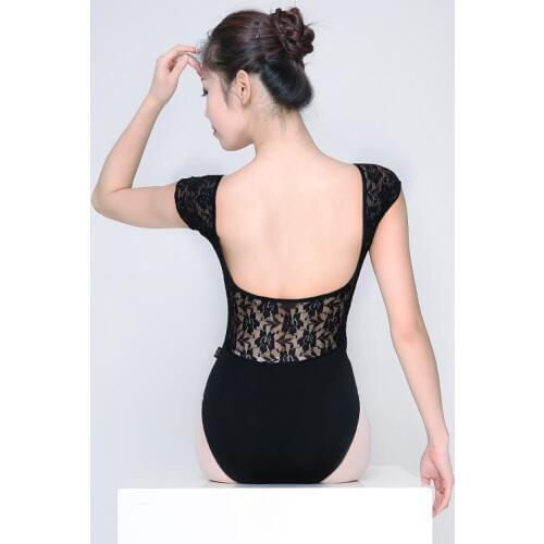 Ballet Leotard for Women Black Ballet Dancewear Adult Dance Practice Gymnastic Leotard Ladies Sexy Competition Jumpsuits