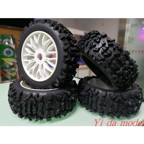 1/8 off road buggy short course moonster tire set for HB VS-H9 Serpent 811 Kyosho MP9 HPI-VORZA T8E 4pcs