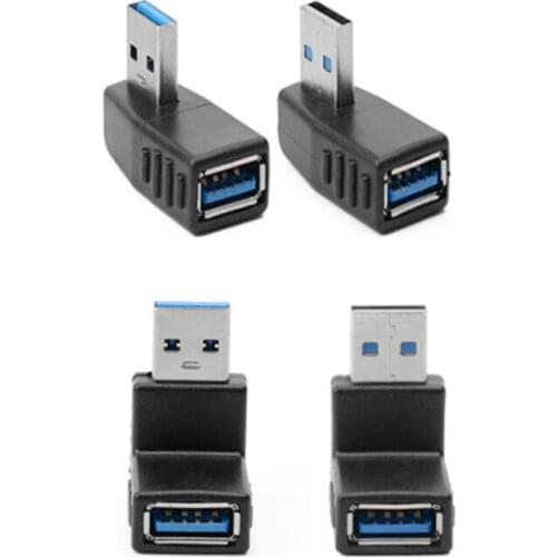 1pc 90 degree Adapter USB 3.0 Male to Female Coupler Connector Plug Left/Right Angle/up/down Angle Adapter