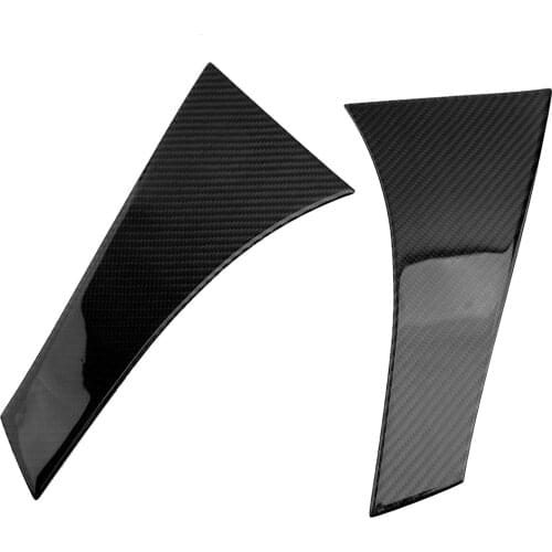 2Pcs New Carbon Fiber Car Rear Window Spoiler Side Wing Cover Trim Fit for Mercedes-Benz GLA X156 2013 2014 2015 2016 2017 2018