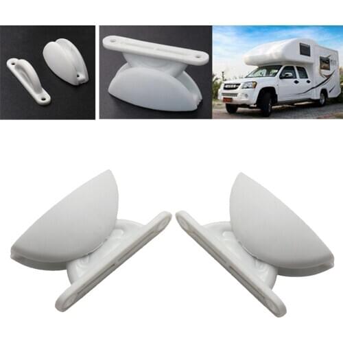2pcs Door Catch Stopper Latch Cupboard RV Sail Motorhomes Trailer White