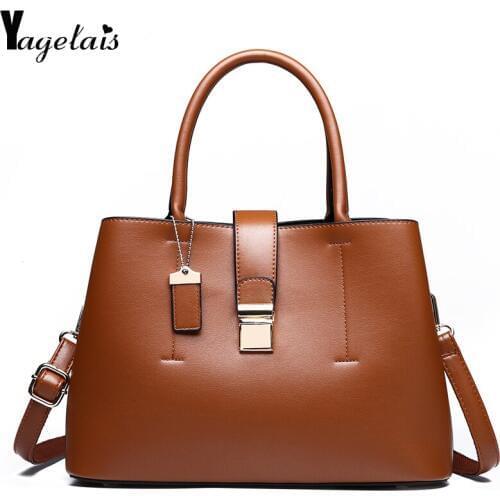 2019 Simple Style Casual Tote Leather Handbags Big Women Bag High Quality Shoulder Bag Ladies Large Bolsos For Shopping