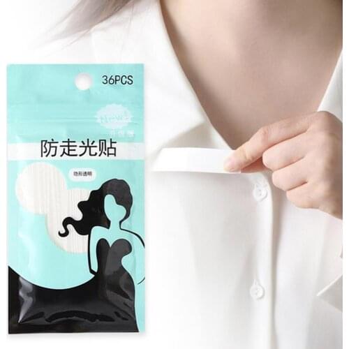 36Pcs Beauty Tape Invisible Breathable Anti-tearing Clothing Dress Wedding Prom Chest Tape for Party