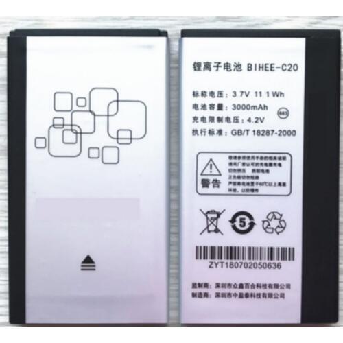 3.7 Original size battery For BIHEE Lily BIHEE-C20 battery Lily C20A C20A-V C20A(683) mobile phone battery 683 electric board