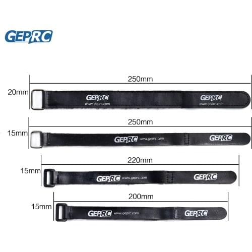 4PCS GEPRC 20X250mm 15X250mm 15X220mm 15X200mm Magic Cable Tie for RC Drone FPV Racing Freestyle Battery