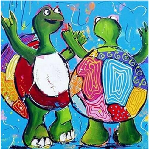 ARMYQZ Cartoon sea turtle 5D DIY diamond painting full square / round cross stitch mosaic sewing thread decoration children dra