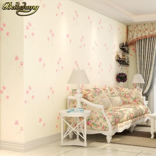 Beibehang Warm pastoral flowers Modern 3D flooring Wallpaper roll Papel De Parede Photo For Wall paper Mural Living room Bedroom