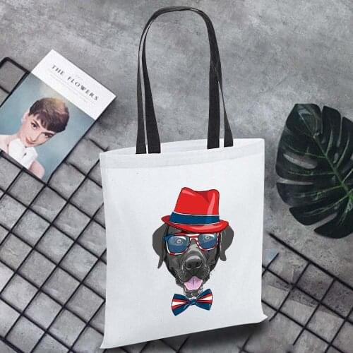 Large Capacity Wild Effortless Canvas Bag Tote Reusable Polyester Supermarket Shopping Bag Reusable Foldable Shoulder Bag