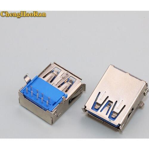 ChengHaoRan 2pcs USB 3.0 3 USB Jack connector Port Socket Buchse einbaubuchse for DELL PC Laptop