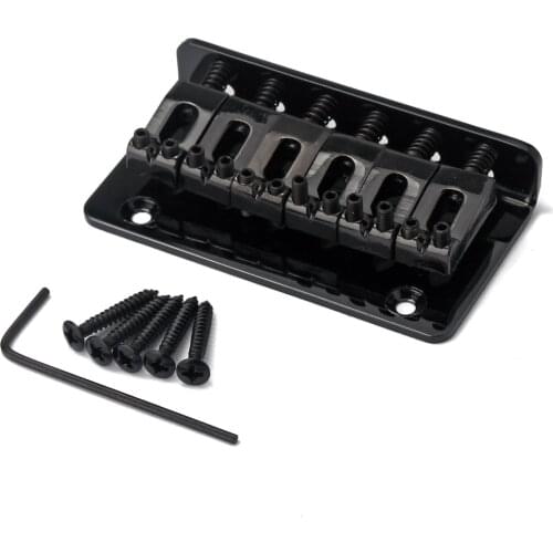 MagiDeal 6 String Electric Guitar 73mm Saddle Bridge Tailpiece w/ Screws Set