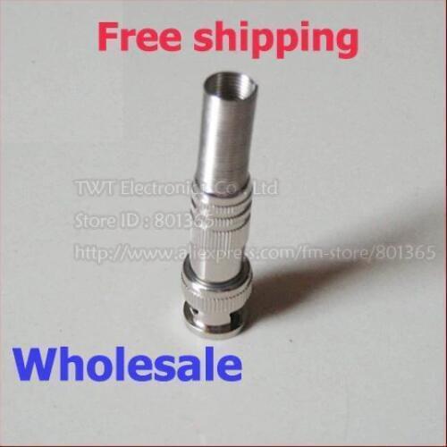 NCHTEK CCTV Camera Cable Connector BNC Male Solderless Connector Adapter/Free DHL Shipping/500PCS
