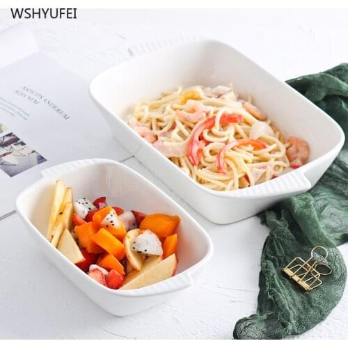 Japanese-styleCeramic Baking Pan Household Baked Rice Bowl Cheese Baked Rice Pan Pasta Oven Pasta Pot Ceramic Tableware