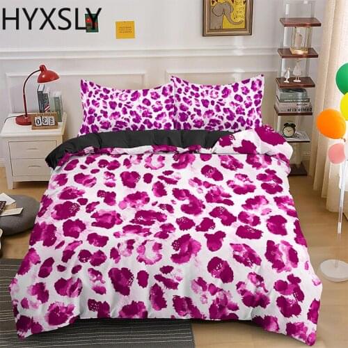 Leopard Print Bedding Set Custom Design Duvet Cover For Kids Teens Adult Quilt Comforter 2/3PCS Bedspread Quilt With Pillowcase