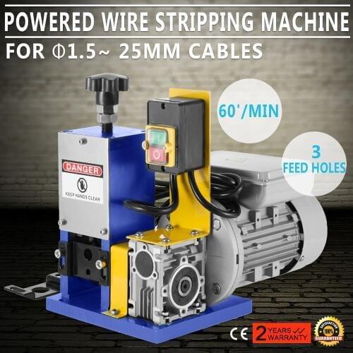 VEVOR Cable Wire Stripping Machine 1.5-25mm Automatic Electric Wire Stripping Machine Portable Scrap Cable Stripper