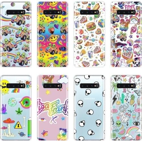 Cute Cartoon Rainbow Unicorn Phone Case Silicone For Samsung Galaxy S10 Plus 5G 10E Soft Back Cover For Samsung Note 10 Pro