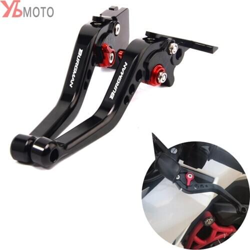 Motorcycle Adjustable Short Clutch Brake Levers For SUZUKI Burgman 650 AN650 2013 2014 2015 2016 2017 2018