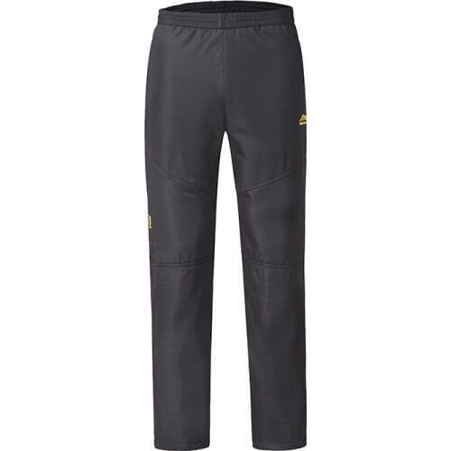 2019 winter outdoor mens hiking pant Plus velvet thick warm trousers male Elastic Waist Lace-up waterproof camping climbing pant