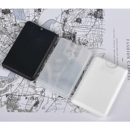 20ml Plastic Card Type Portable Perfume Spray Bottle Moisturizing Water Box New