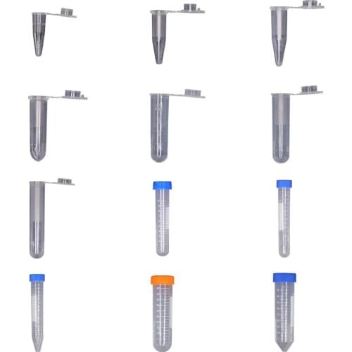 Garden Storage Clear Plastic Bottle Centrifuge Tube Transparent Container Clear Graduated Polypropylene Vials Tubing Attach Lids