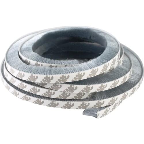 1 meter Self-adhesive Sealing Wind-proof Brush Strip For Home Door Window Sound Insulation Strip Gasket